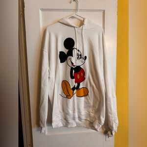 Disney White Hoodie with Mickey Mouse Graphic
